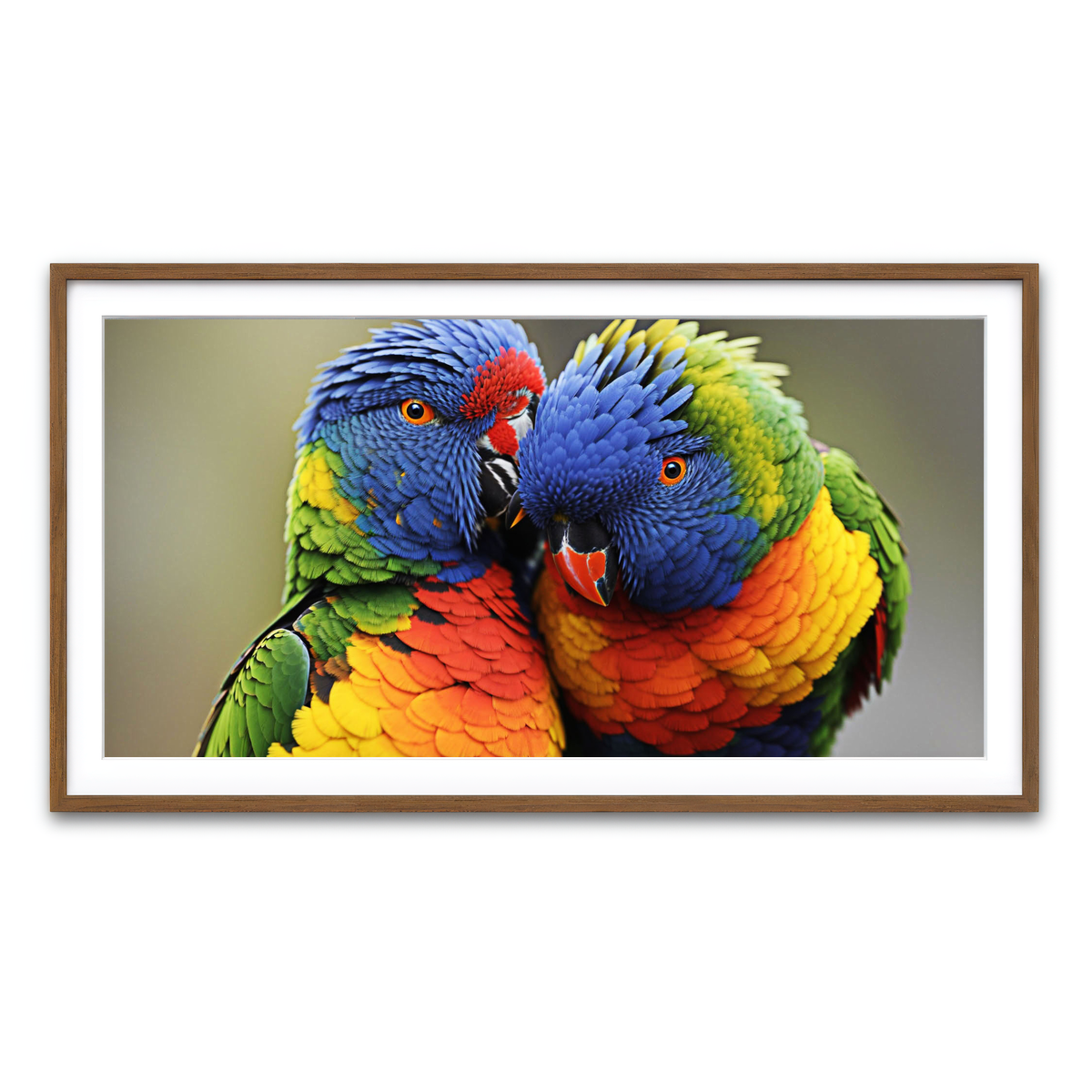 Framed Print 2x1 Walnut