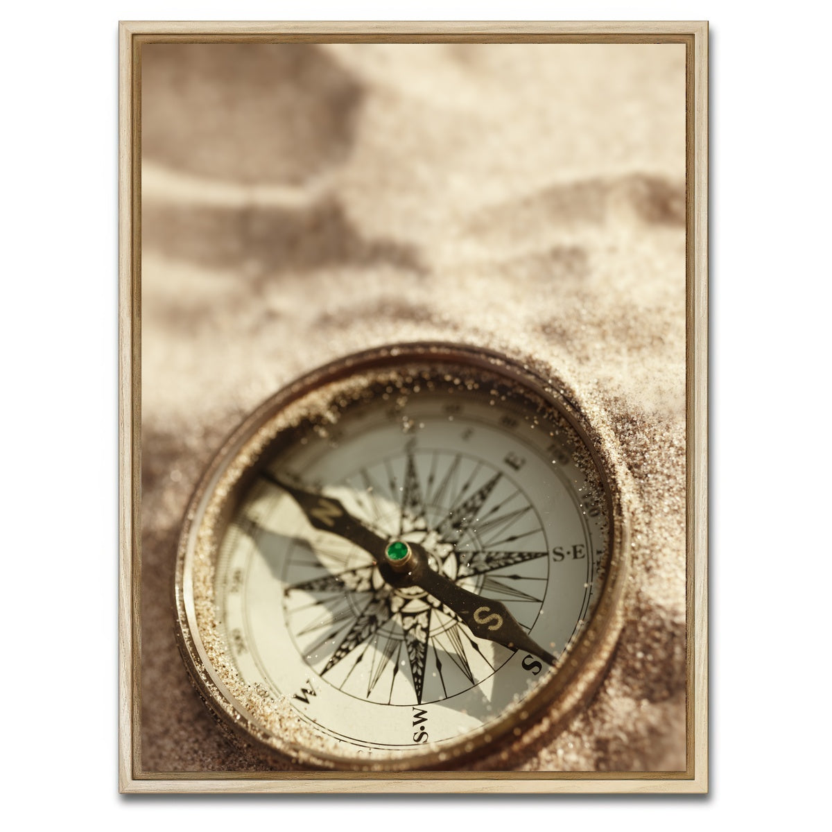 AUTO-MOCKUP WHITE | Lost Compass | 1 Piece | Natural Framed Canvas | group=3x4