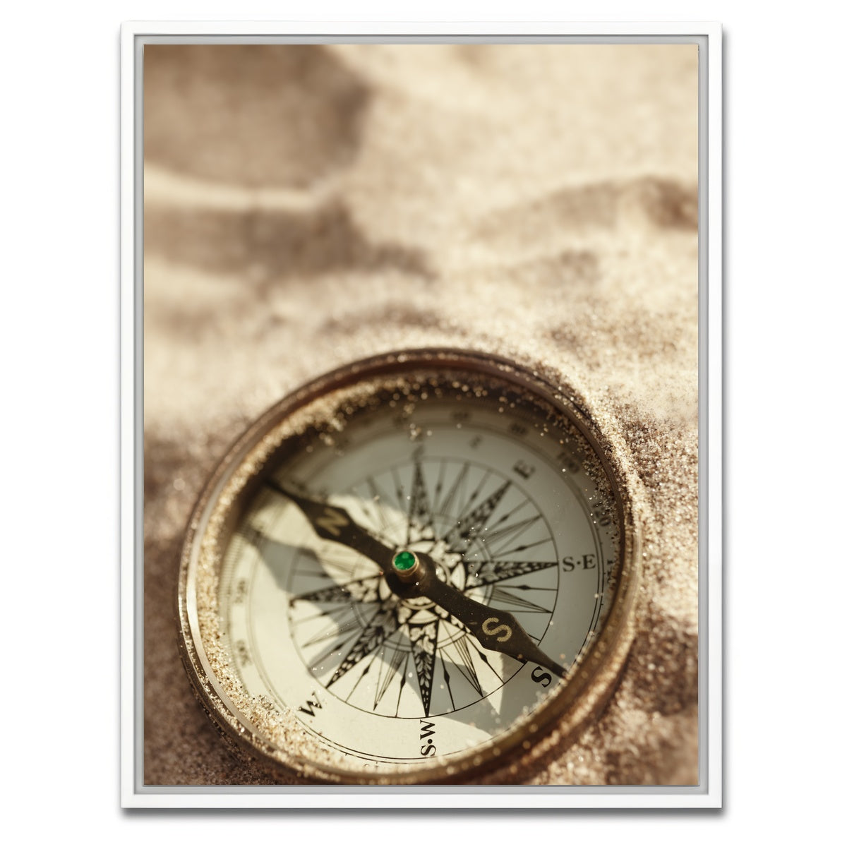 AUTO-MOCKUP WHITE | Lost Compass | 1 Piece | White Framed Canvas | group=3x4