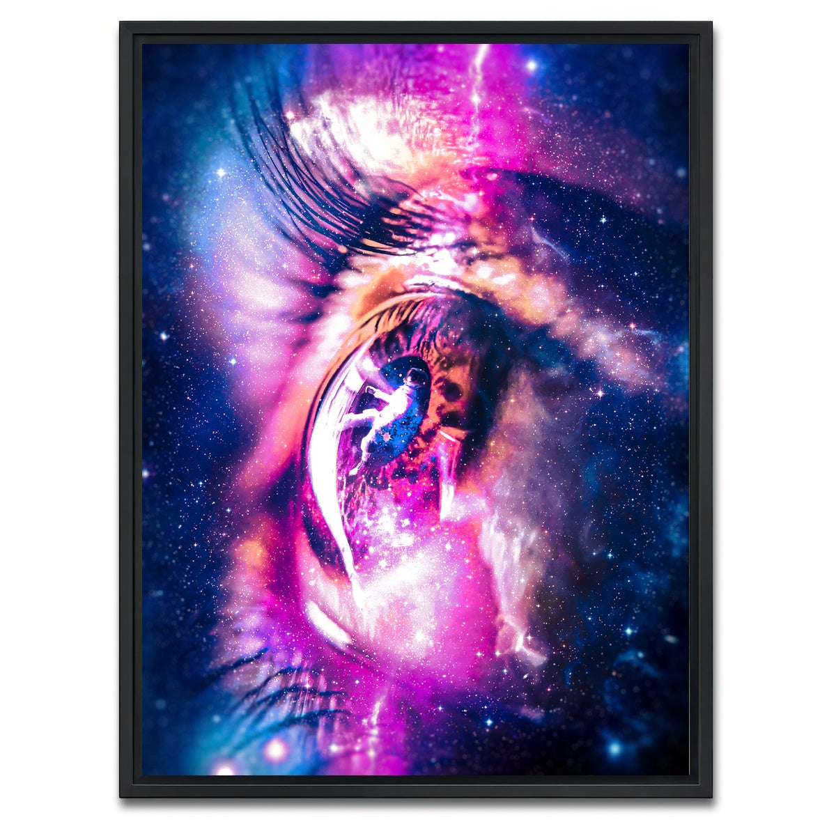 AUTO-MOCKUP WHITE | Lost astronaut | 1 Piece | Black Framed Canvas | group=3x4