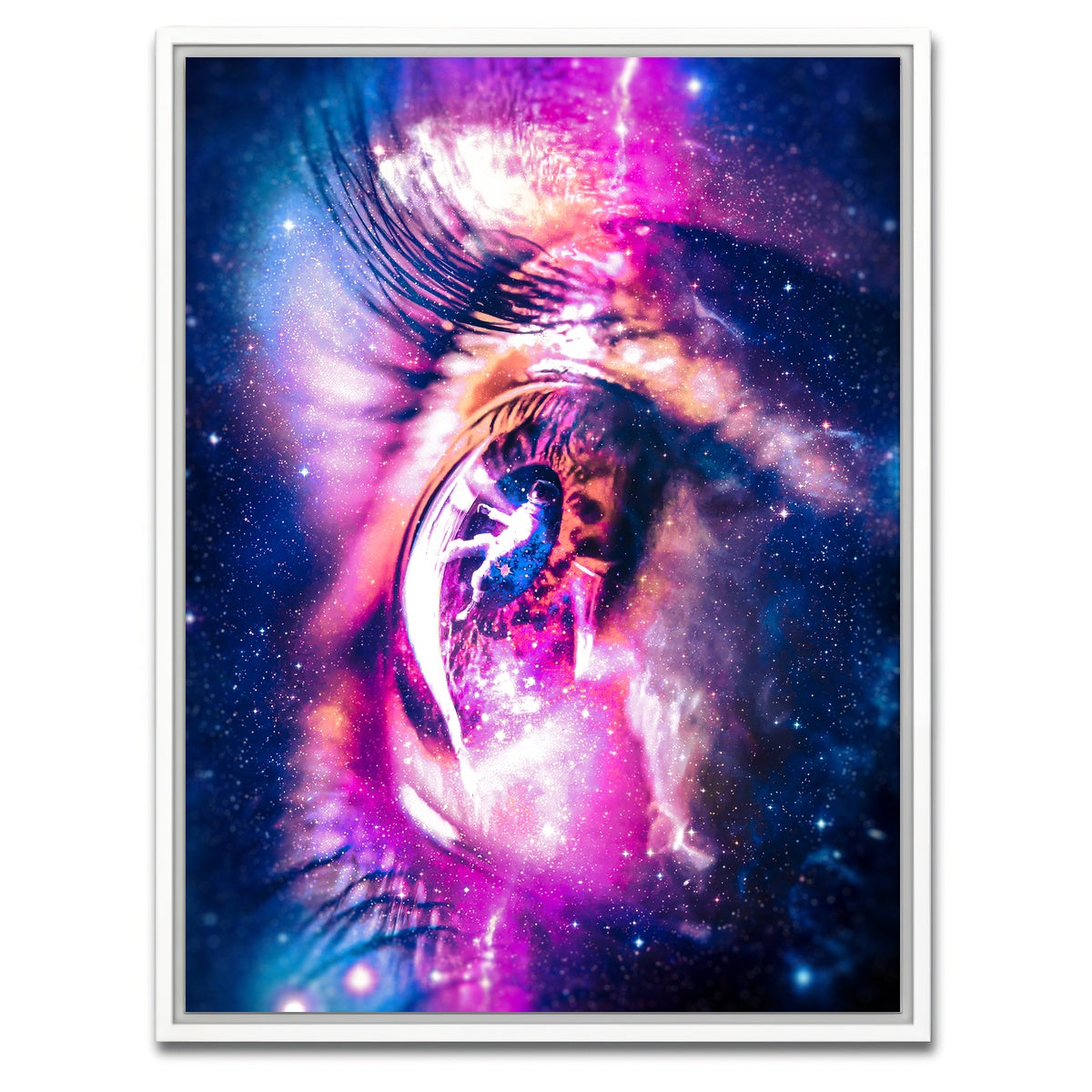 AUTO-MOCKUP WHITE | Lost astronaut | 1 Piece | White Framed Canvas | group=3x4