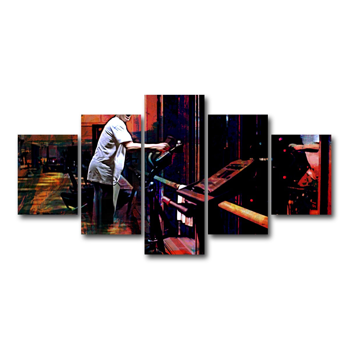 AUTO-MOCKUP WHITE | Lost in Translation Elliptical | 5 Piece | Gallery Wrap Canvas | group=5_short