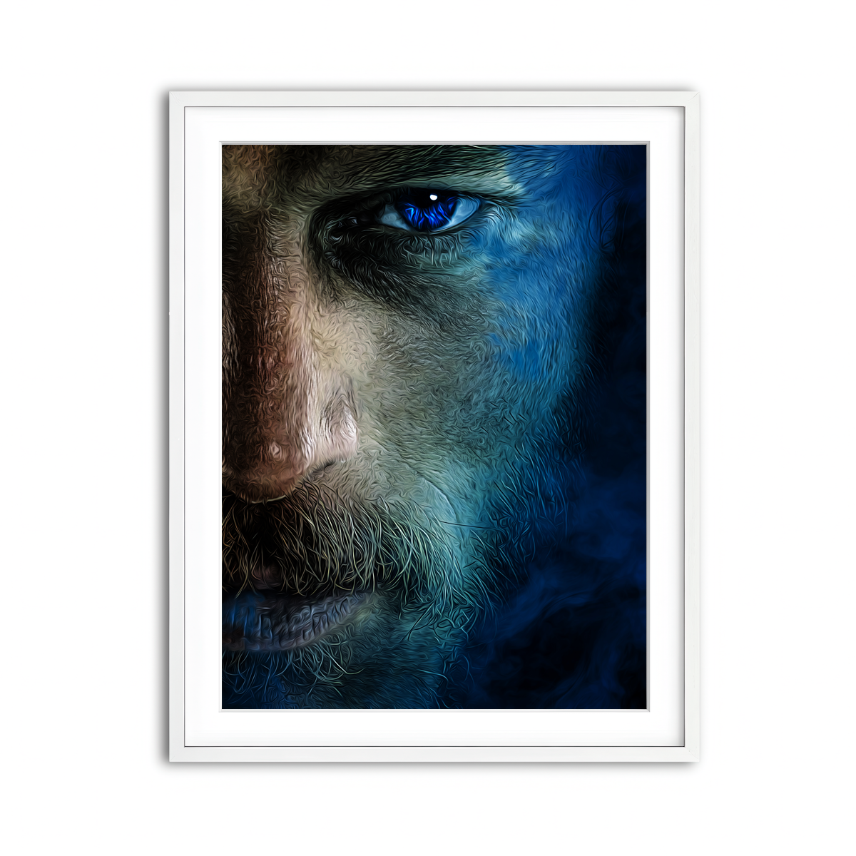 Framed Print 3x4 White