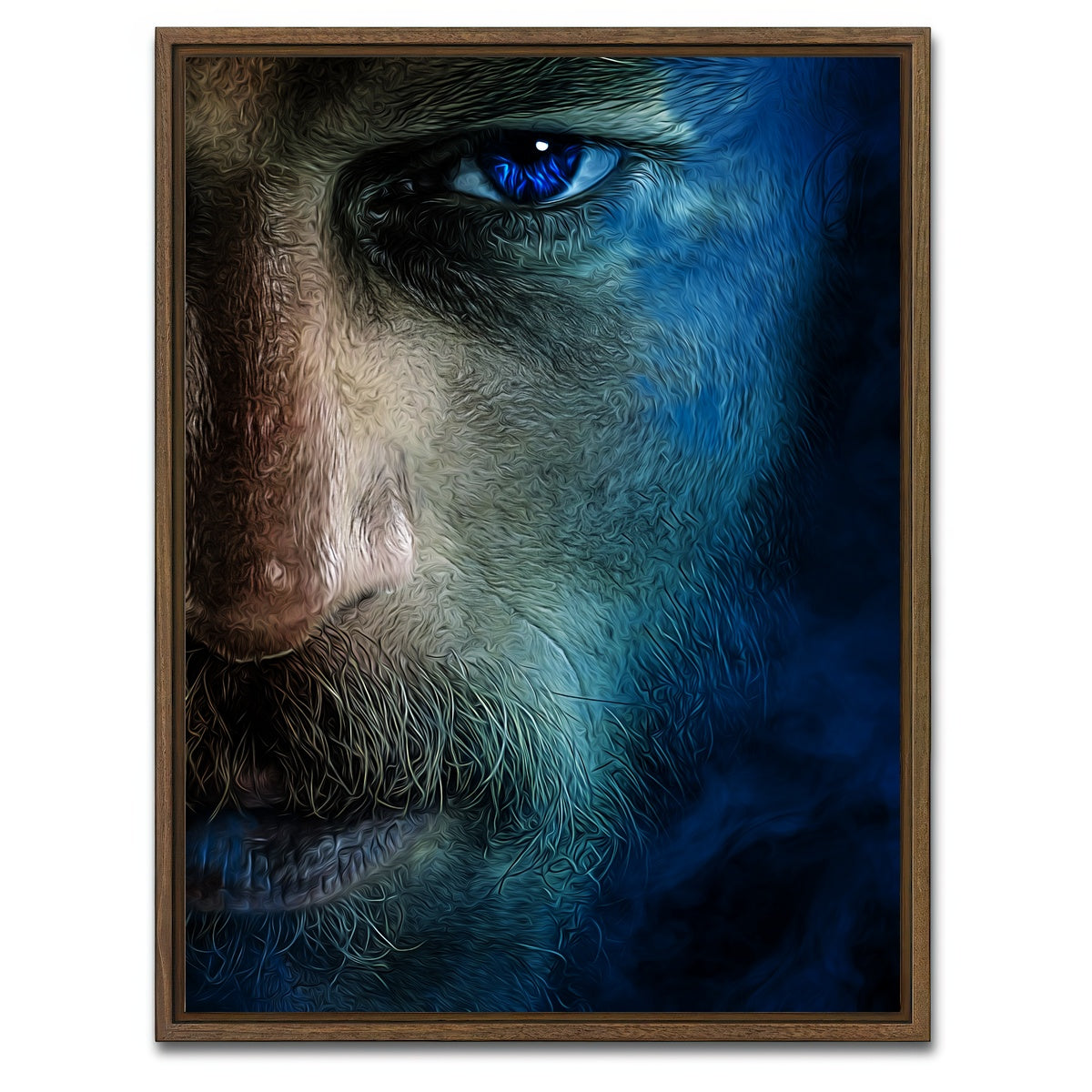 AUTO-MOCKUP WHITE | Lothbrok | 1 Piece | Walnut Framed Canvas | group=3x4