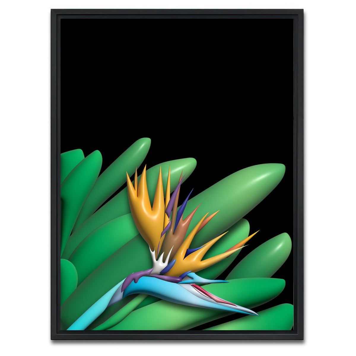 AUTO-MOCKUP WHITE | Lotus Blossom | 1 Piece | Black Framed Canvas | group=3x4