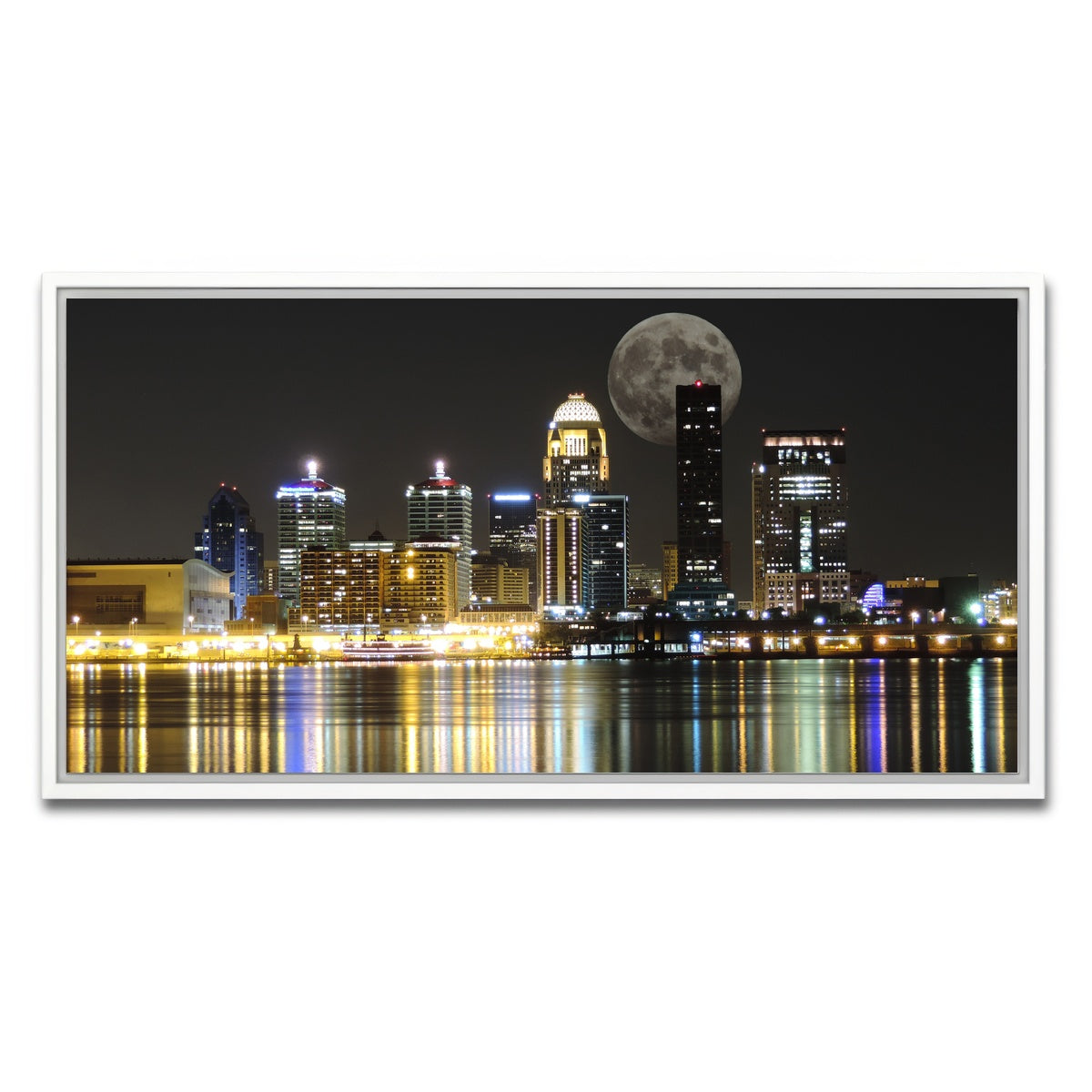 AUTO-MOCKUP WHITE | Louisville Skyline | 1 Piece | White Framed Canvas | group=2x1