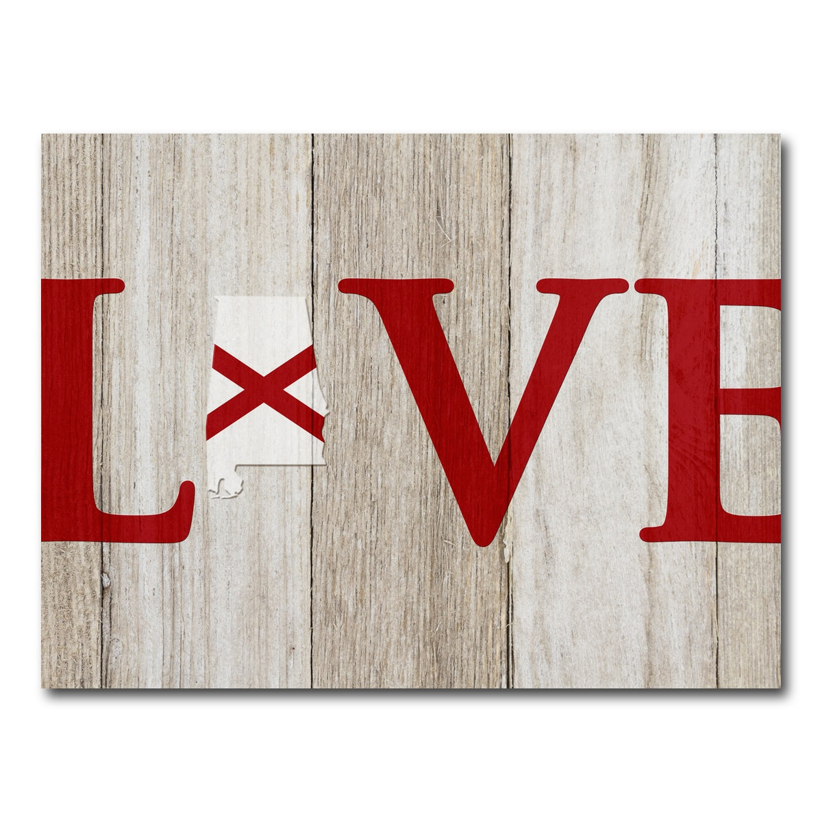 AUTO-MOCKUP WHITE | Love Alabama | 1 Piece | Gallery Wrap Canvas | group=4x3