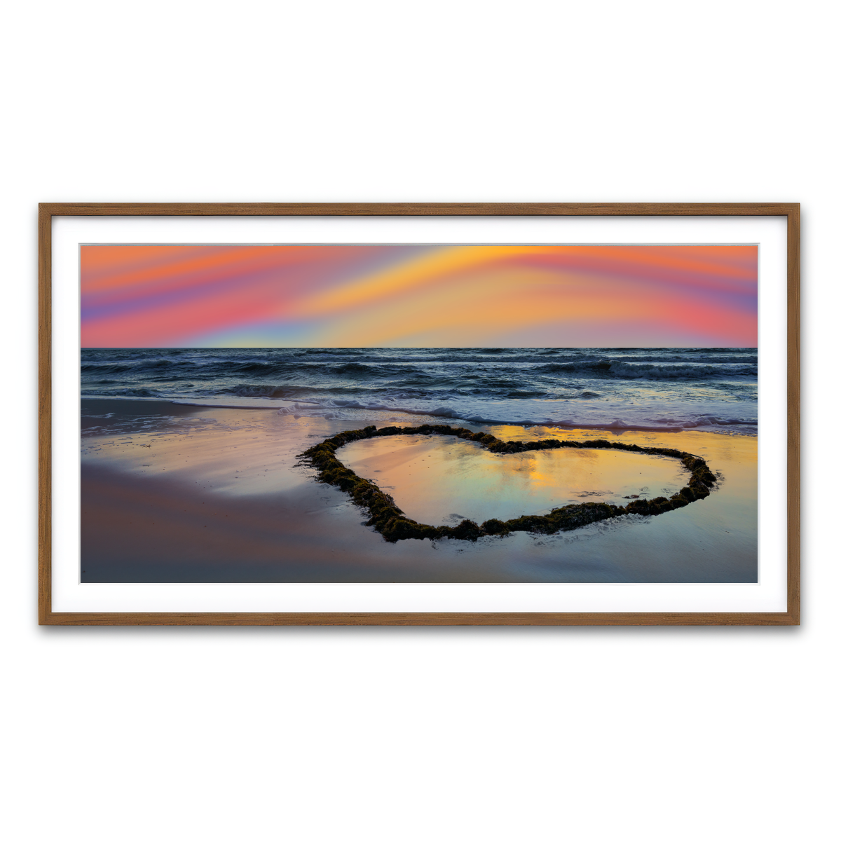 Framed Print 2x1 Walnut