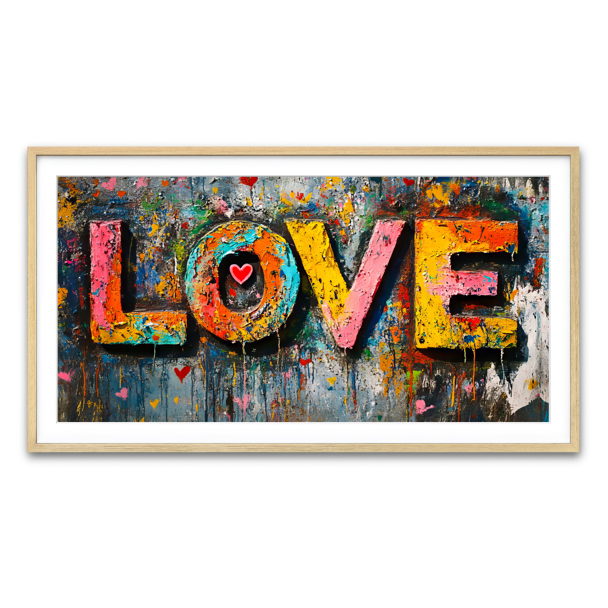 Framed Print 2x1 Natural