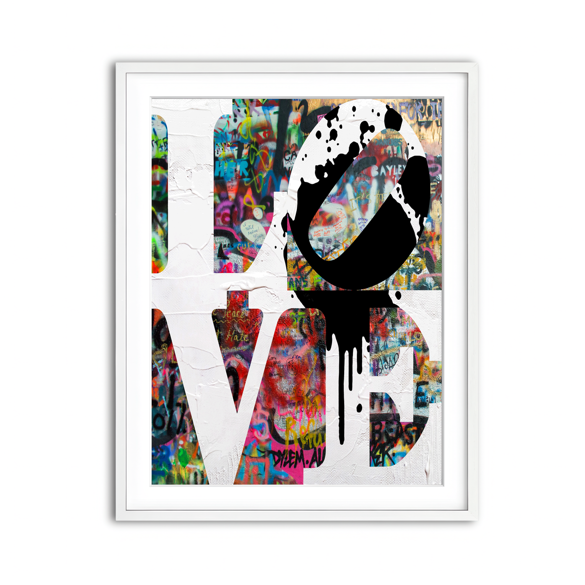 Framed Print 3x4 White