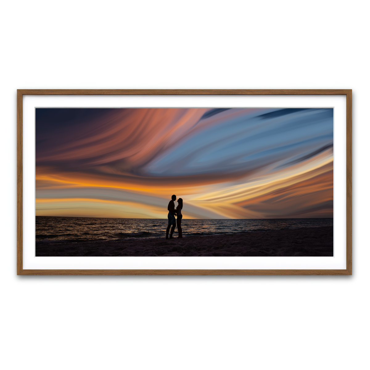 Framed Print 2x1 Walnut