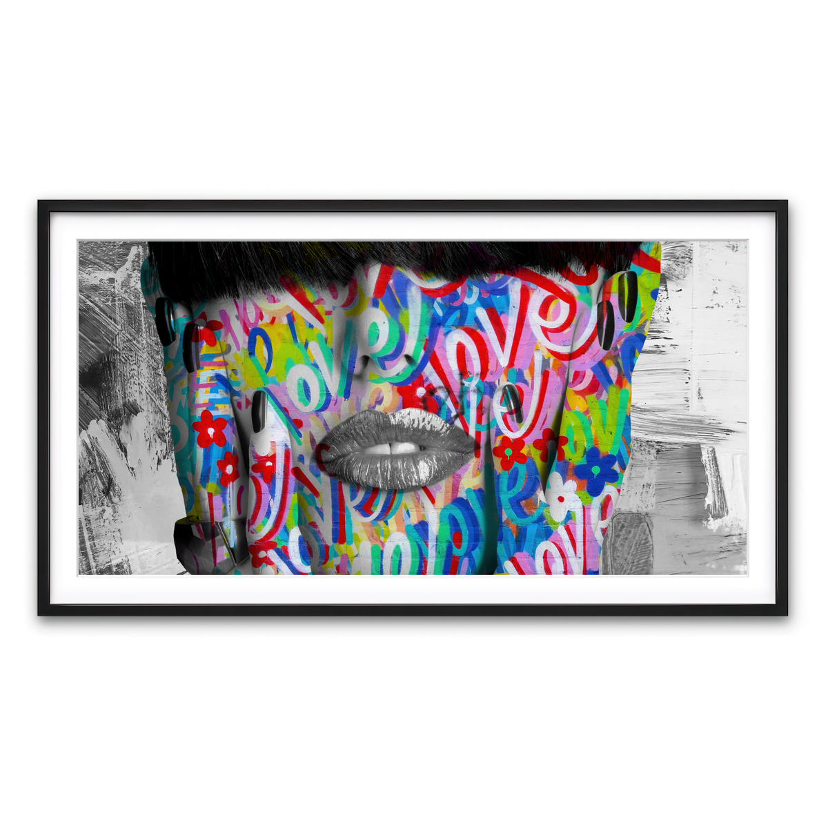 Framed Print 2x1 Black