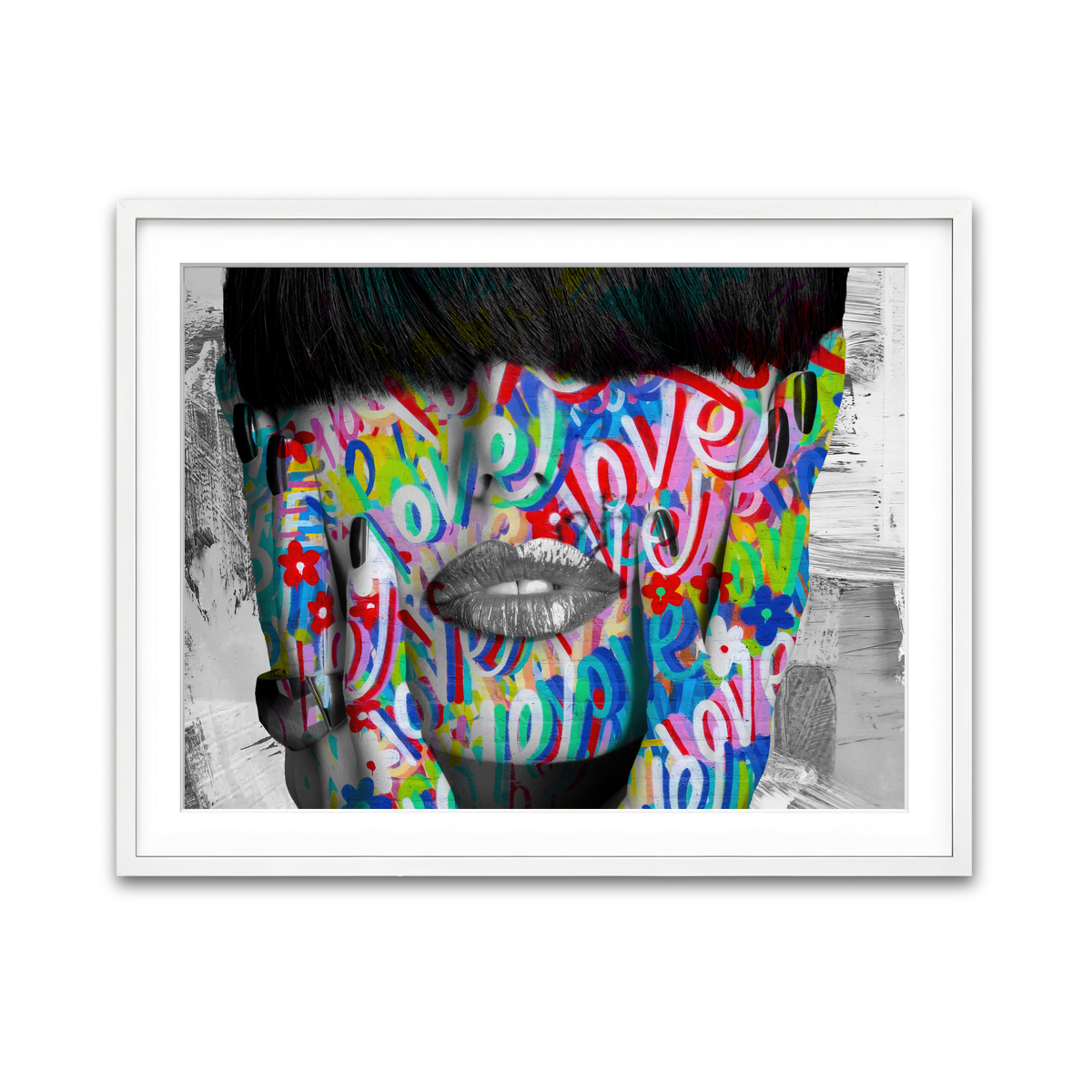 Framed Print 4x3 White