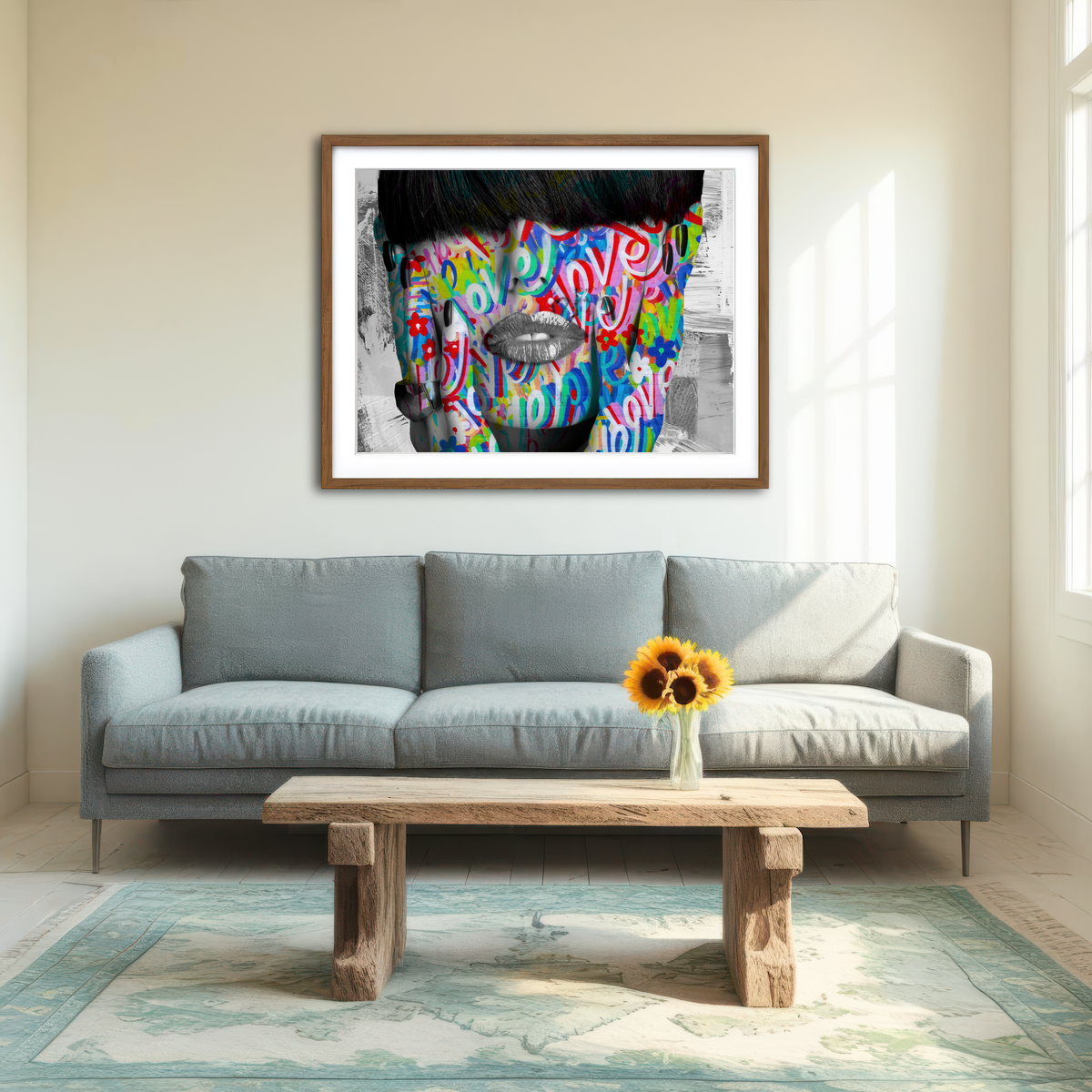 AUTO-MOCKUP ROOM | Love Love Love Wall Art