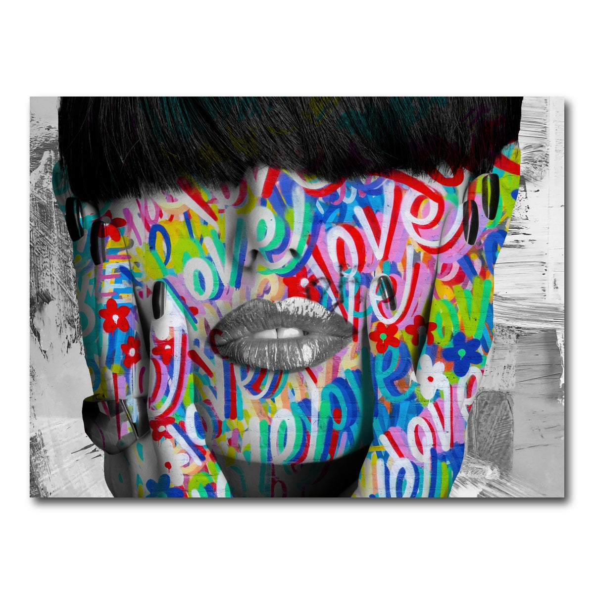 AUTO-MOCKUP WHITE | Love Love Love | 1 Piece | Gallery Wrap Canvas | group=4x3