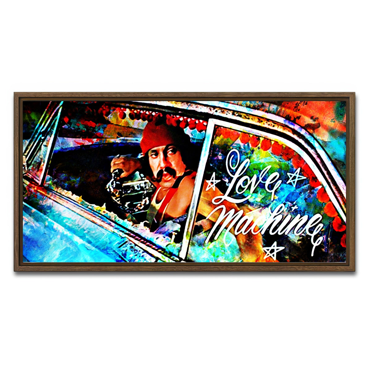 AUTO-MOCKUP WHITE | Love Machine | 1 Piece | Walnut Framed Canvas | group=2x1