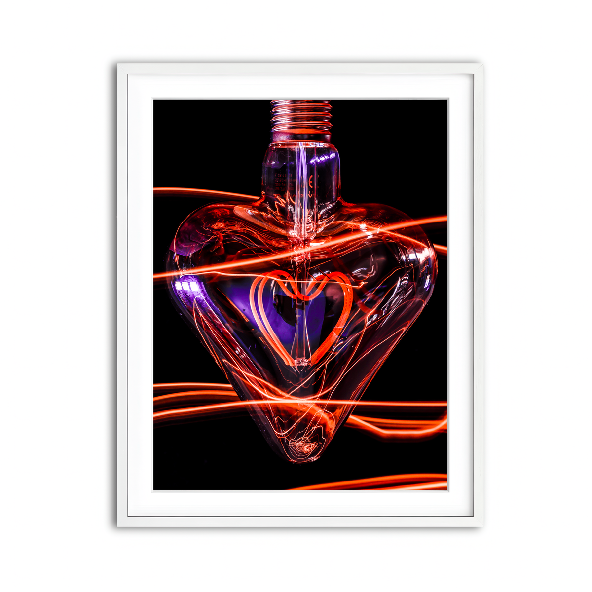 Framed Print 3x4 White