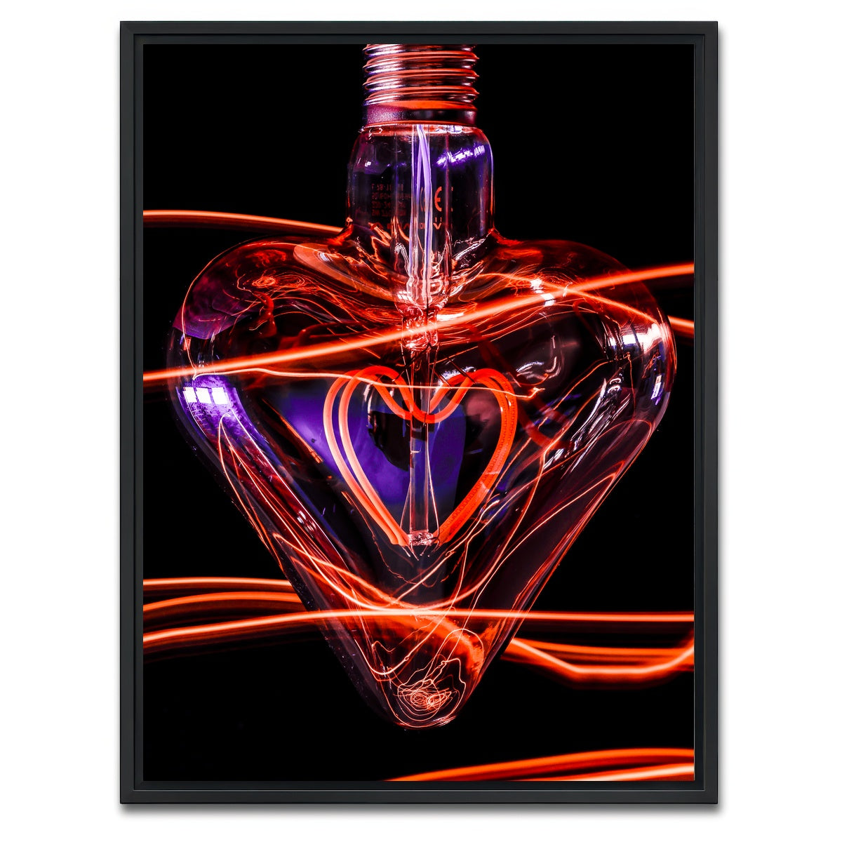 AUTO-MOCKUP WHITE | Love | 1 Piece | Black Framed Canvas | group=3x4