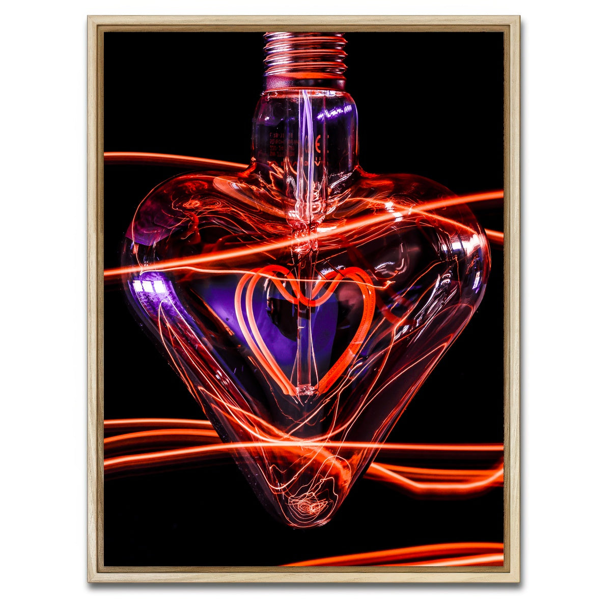 AUTO-MOCKUP WHITE | Love | 1 Piece | Natural Framed Canvas | group=3x4