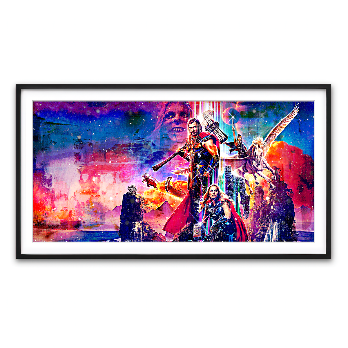 Framed Print 2x1 Black