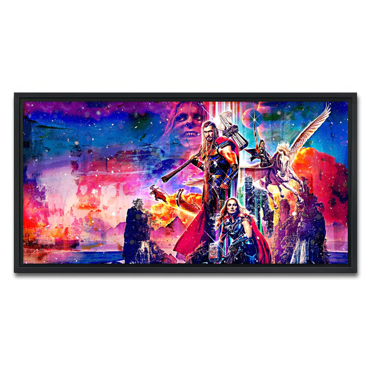 AUTO-MOCKUP WHITE | Love and Thunder | 1 Piece | Black Framed Canvas | group=2x1