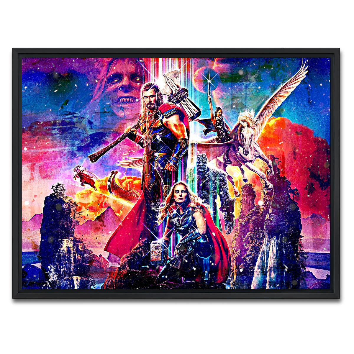 AUTO-MOCKUP WHITE | Love and Thunder | 1 Piece | Black Framed Canvas | group=4x3