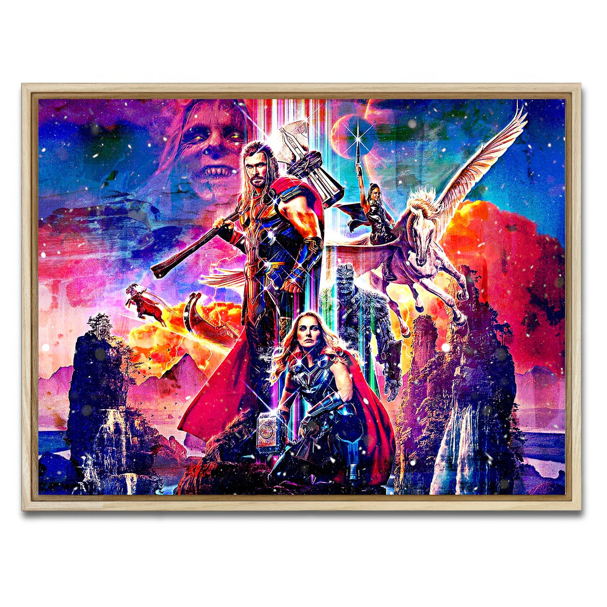 AUTO-MOCKUP WHITE | Love and Thunder | 1 Piece | Natural Framed Canvas | group=4x3