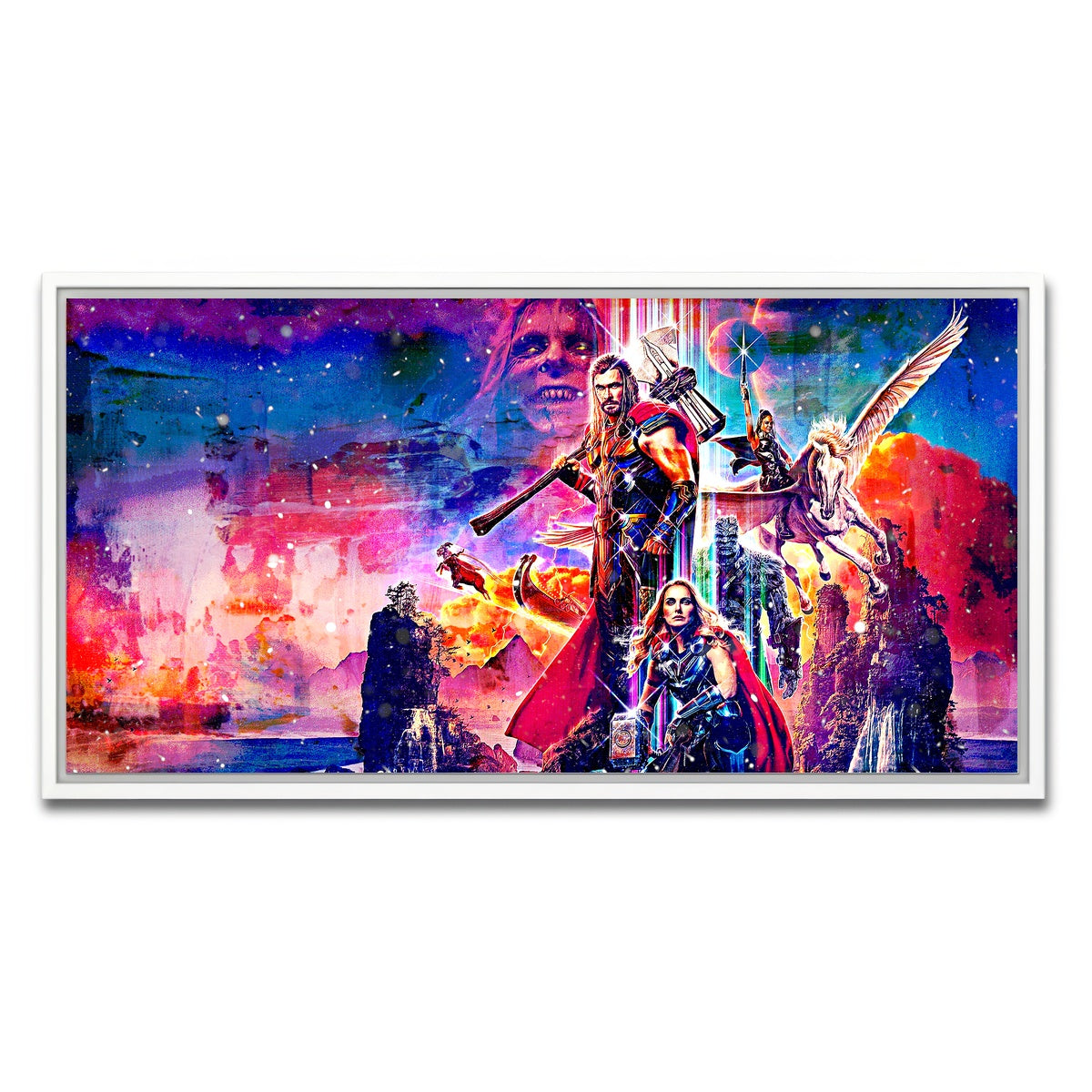 AUTO-MOCKUP WHITE | Love and Thunder | 1 Piece | White Framed Canvas | group=2x1