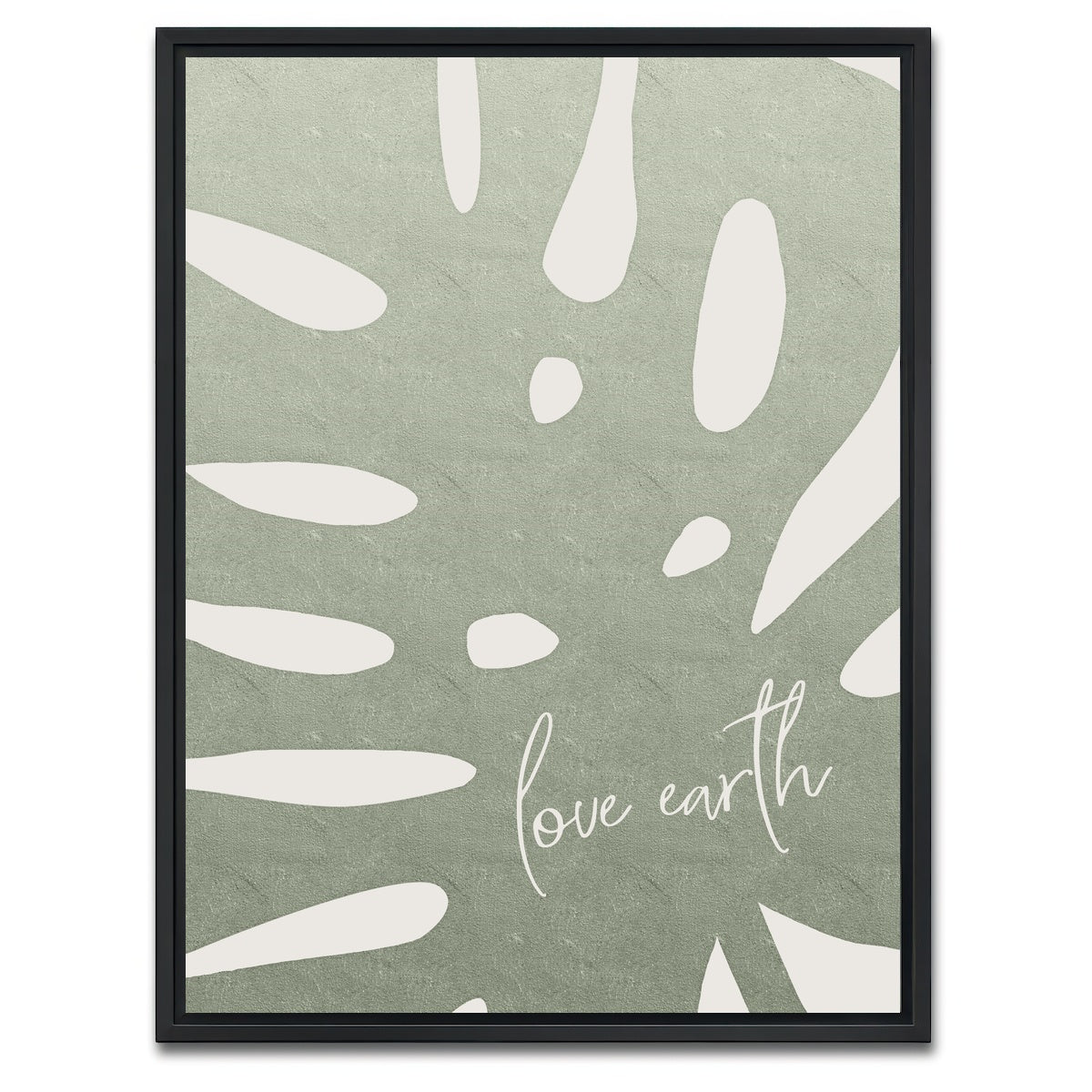 AUTO-MOCKUP WHITE | Love earth | 1 Piece | Black Framed Canvas | group=3x4