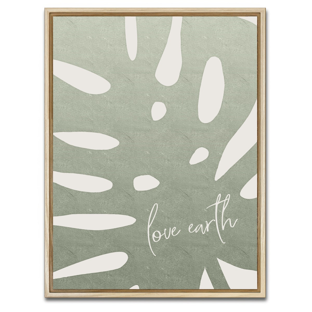 AUTO-MOCKUP WHITE | Love earth | 1 Piece | Natural Framed Canvas | group=3x4