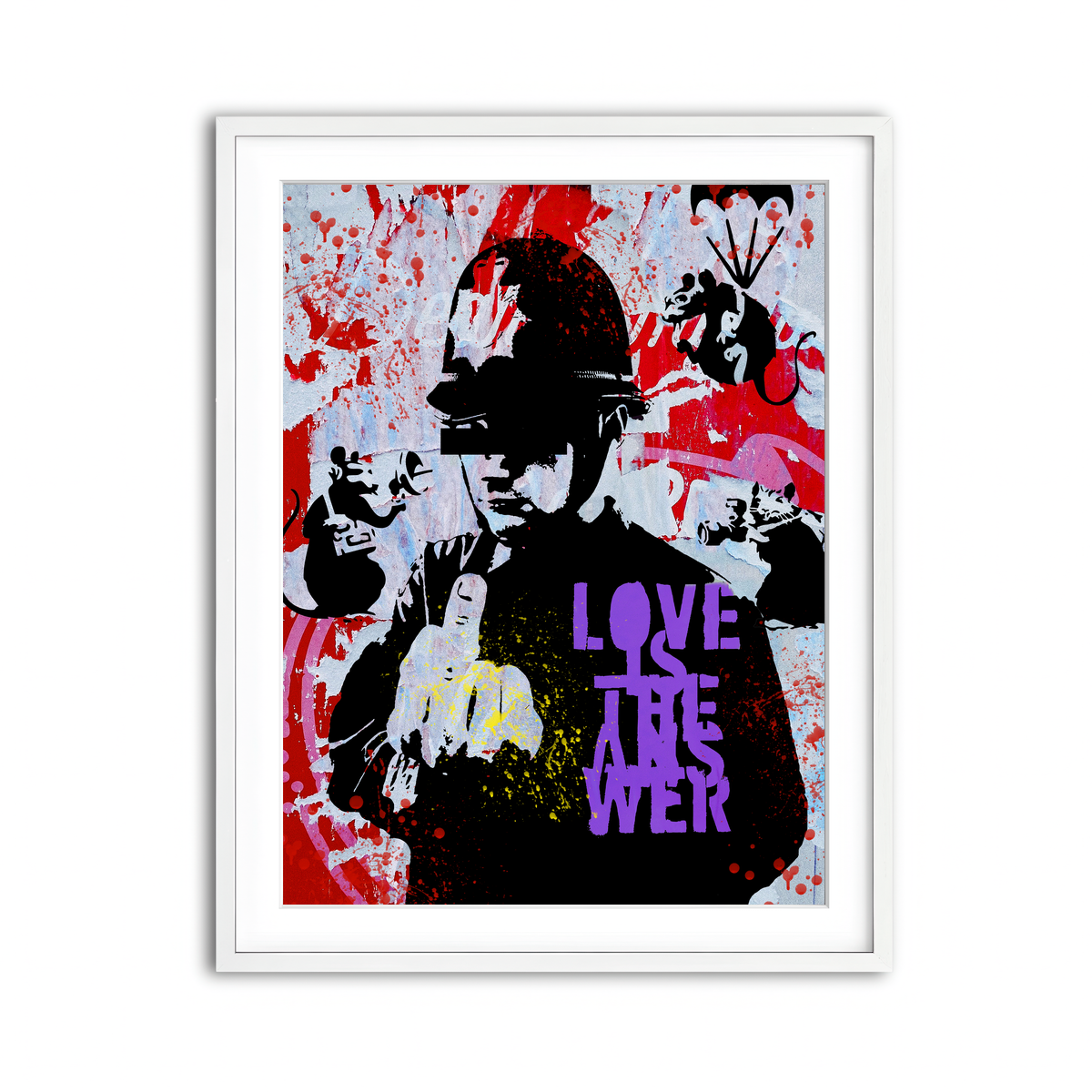 Framed Print 3x4 White