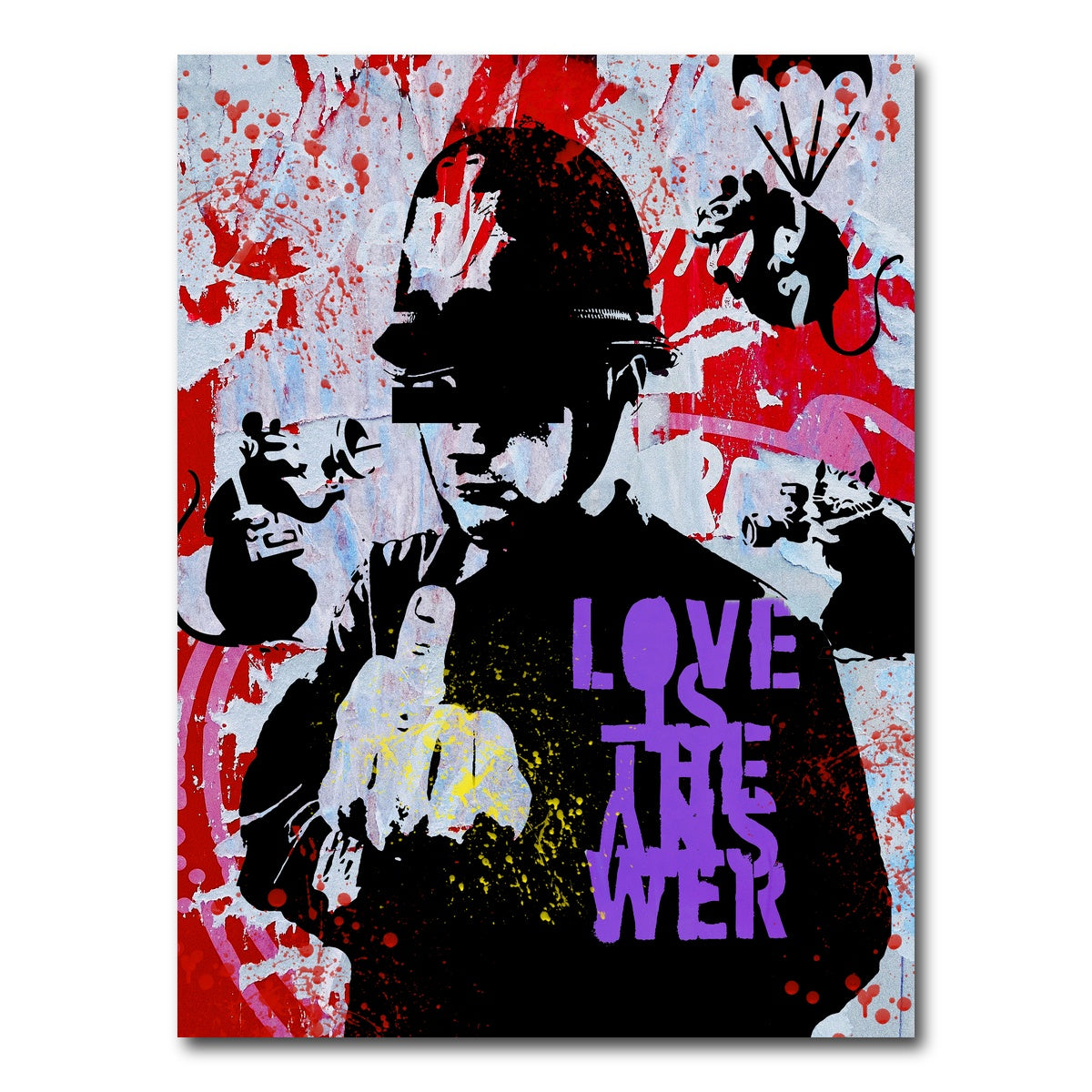 AUTO-MOCKUP WHITE | Love is the Answer | 1 Piece | Gallery Wrap Canvas | group=3x4