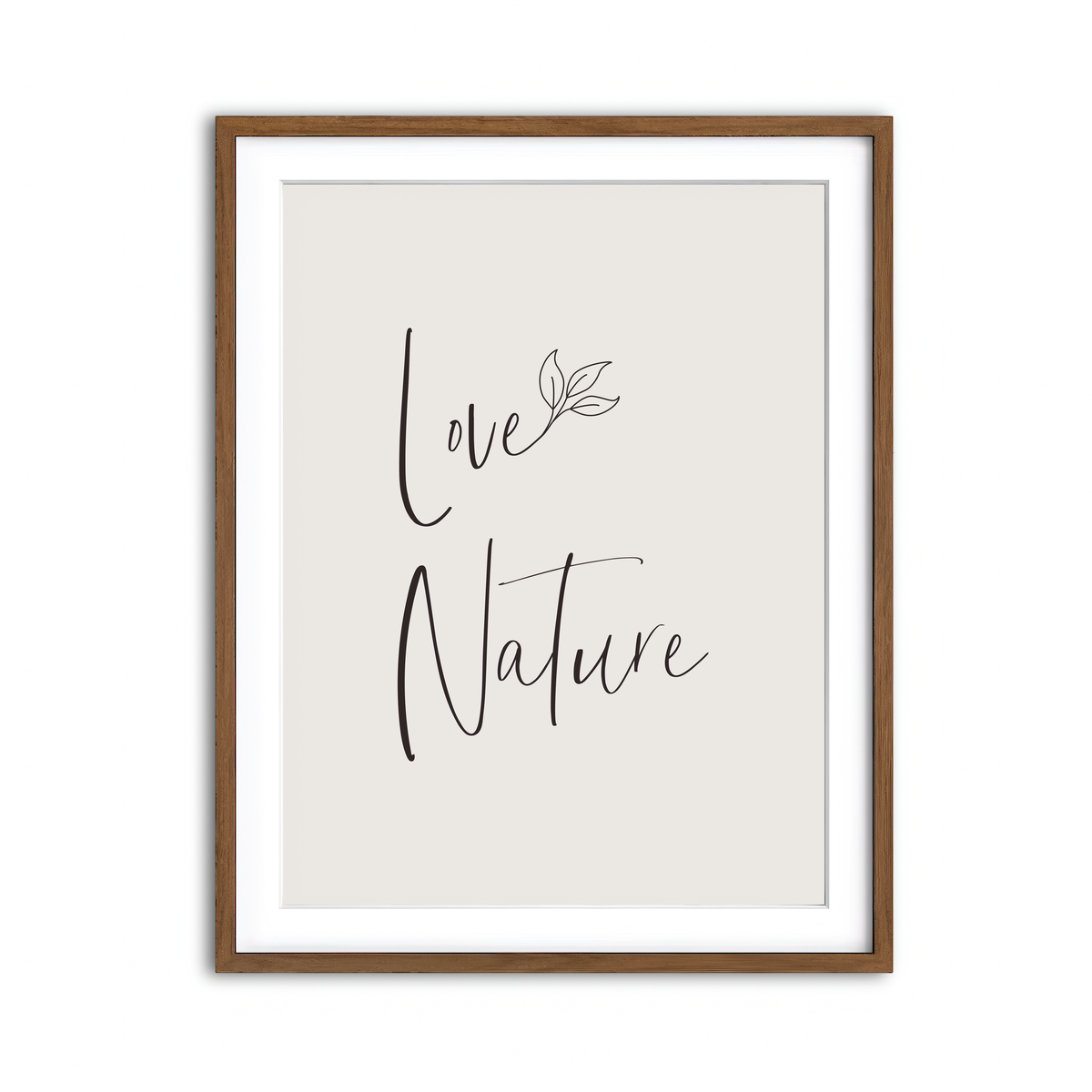 Framed Print 3x4 Walnut