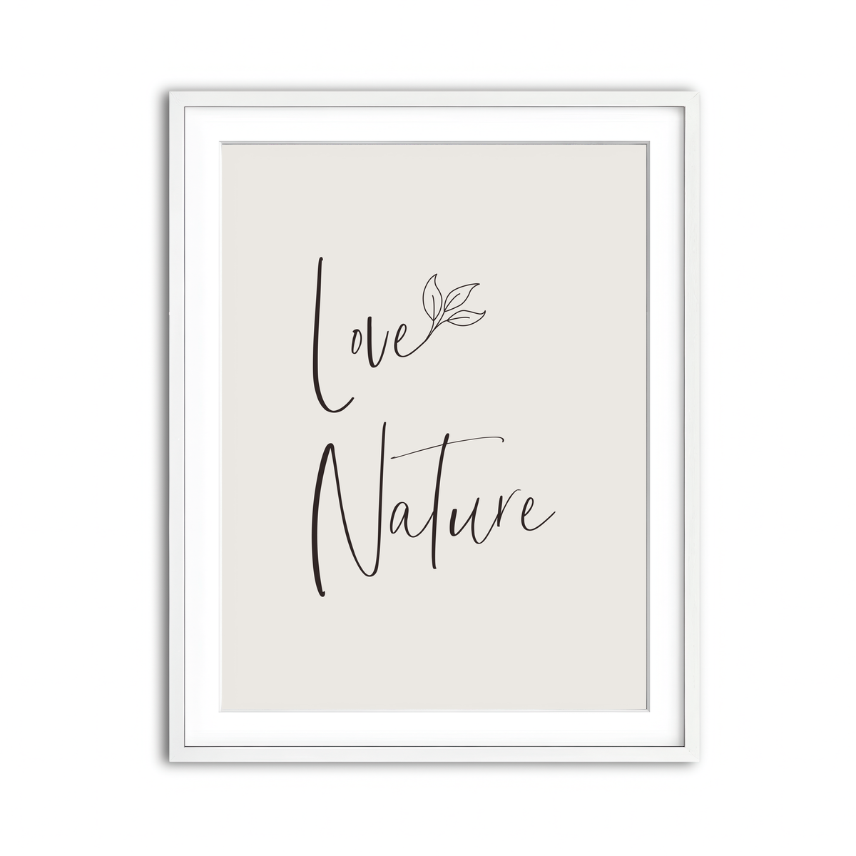 Framed Print 3x4 White