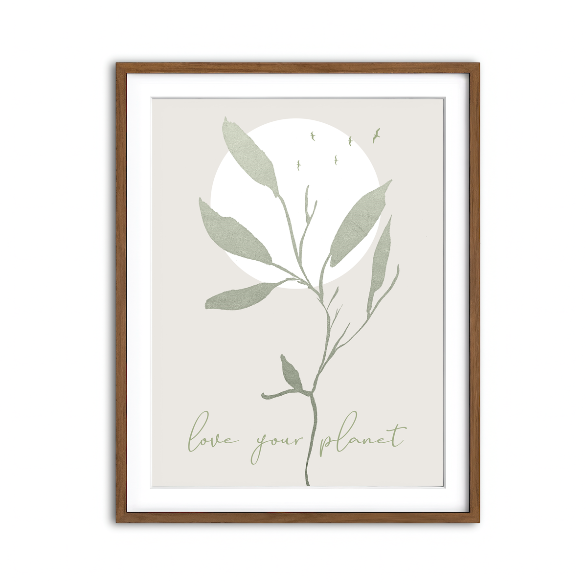 Framed Print 3x4 Walnut