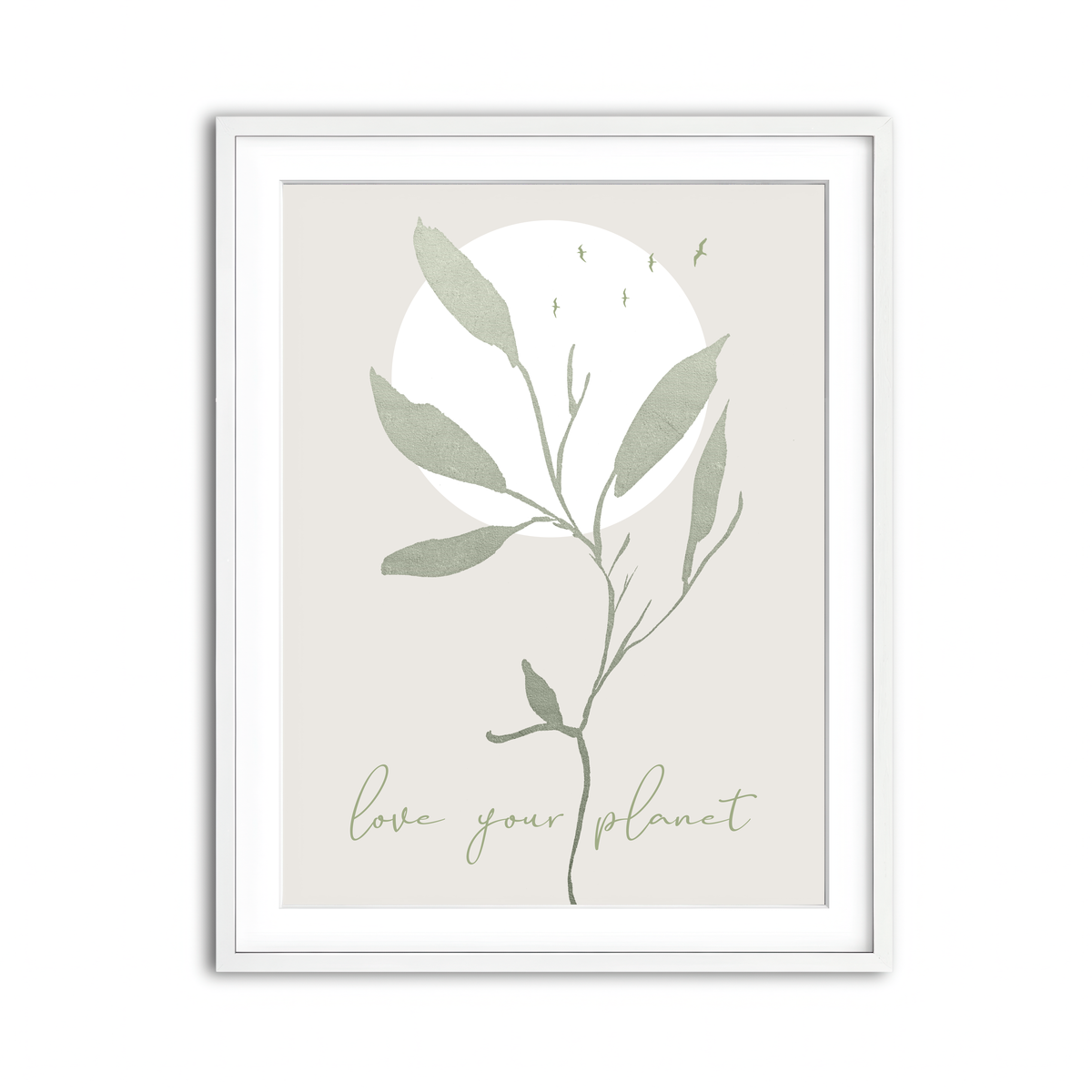Framed Print 3x4 White