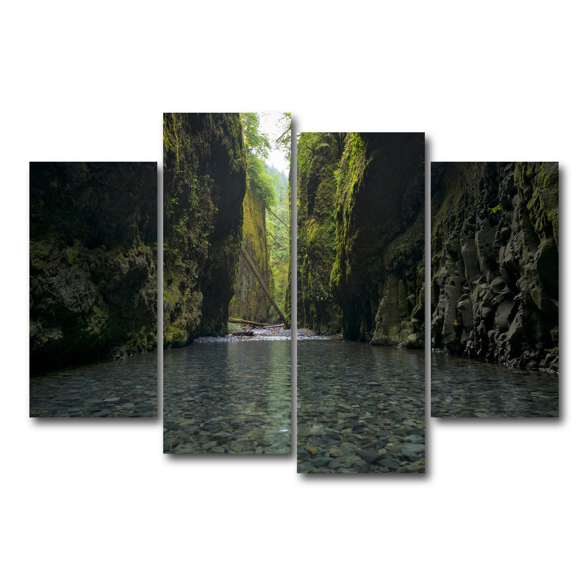 AUTO-MOCKUP WHITE | Lower Oneonta Falls | 4 Piece | Gallery Wrap Canvas | group=4_short
