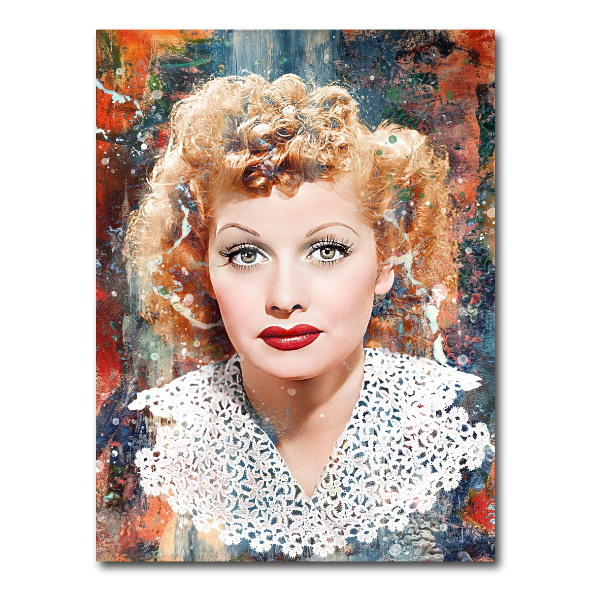 AUTO-MOCKUP WHITE | Lucille Ball | 1 Piece | Gallery Wrap Canvas | group=3x4