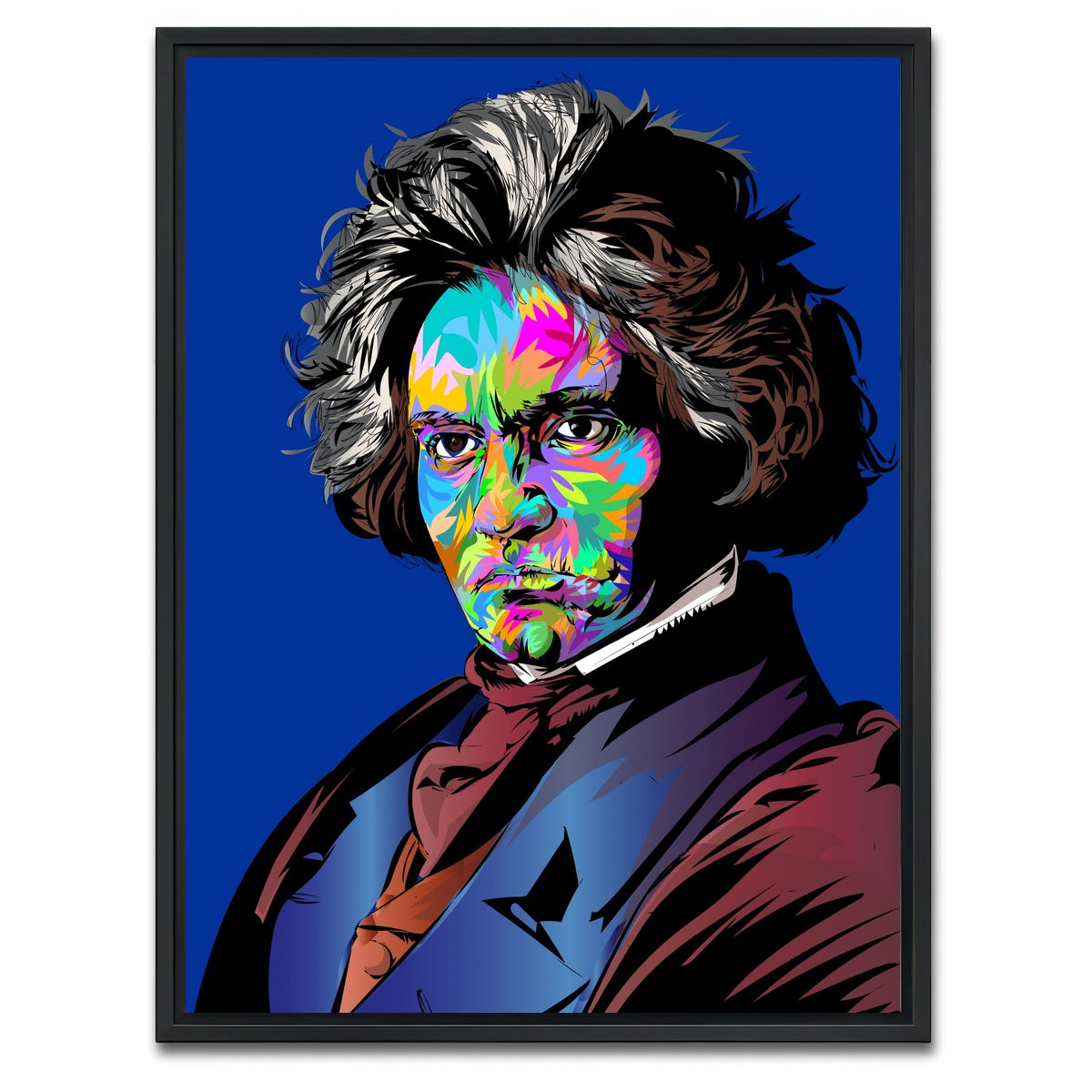 AUTO-MOCKUP WHITE | Ludwig Van Beethoven | 1 Piece | Black Framed Canvas | group=3x4