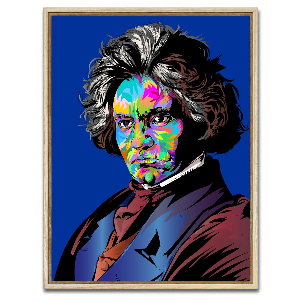 AUTO-MOCKUP WHITE | Ludwig Van Beethoven | 1 Piece | Natural Framed Canvas | group=3x4