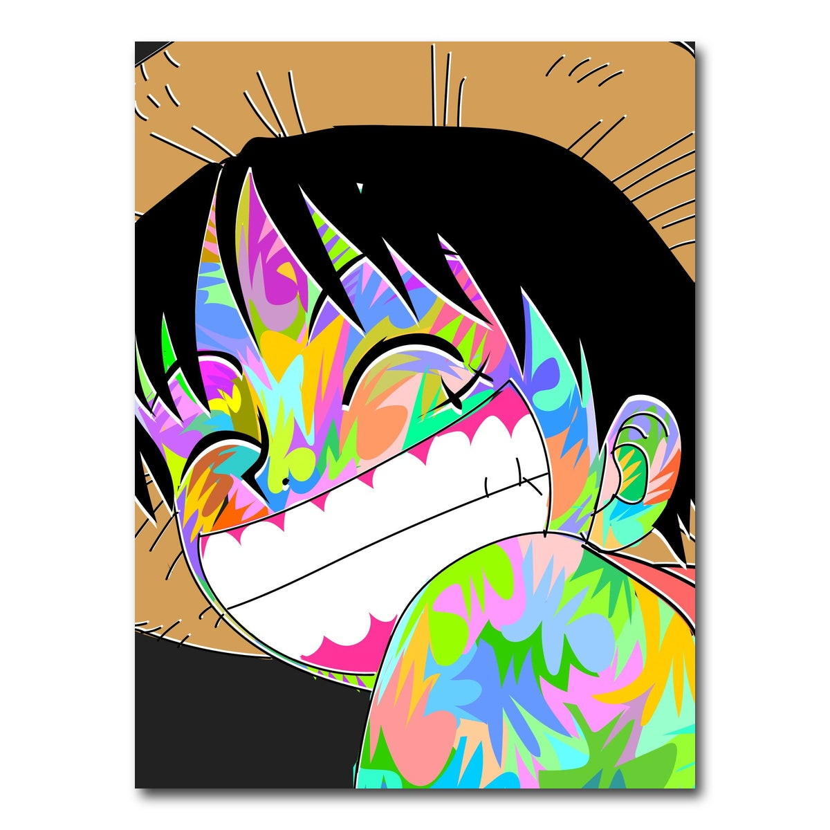 AUTO-MOCKUP WHITE | Luffy | 1 Piece | Gallery Wrap Canvas | group=3x4