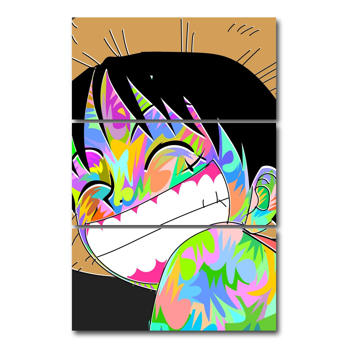 AUTO-MOCKUP WHITE | Luffy | 3 Piece | Gallery Wrap Canvas | group=12x24_stacked