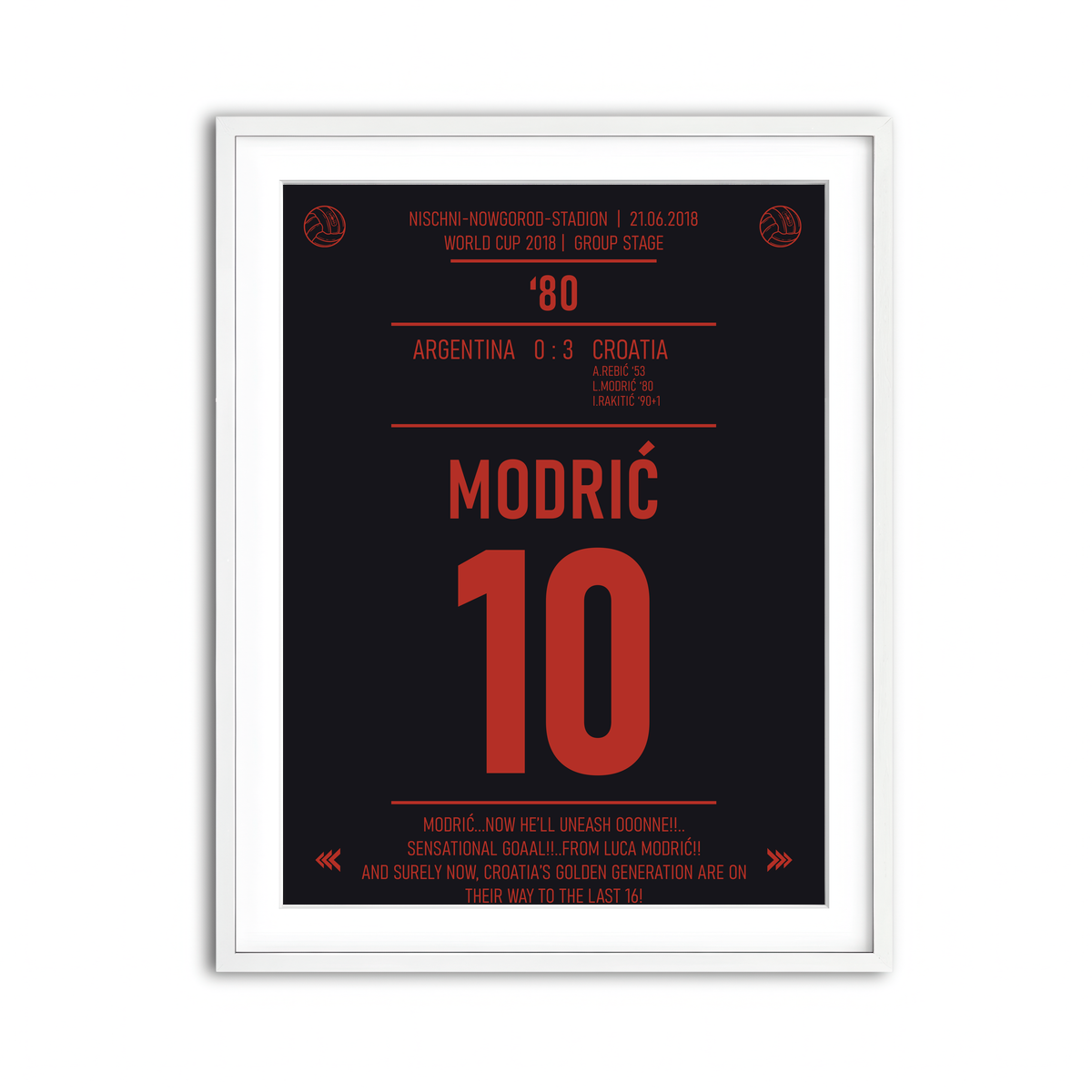 Framed Print 3x4 White