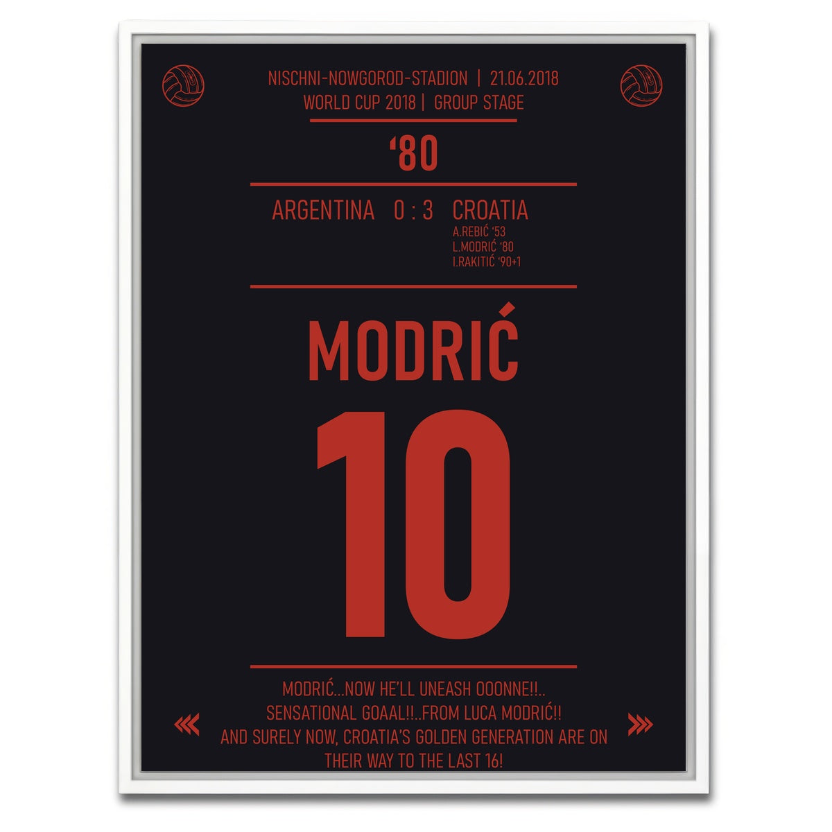 AUTO-MOCKUP WHITE | Luka Modric | 1 Piece | White Framed Canvas | group=3x4