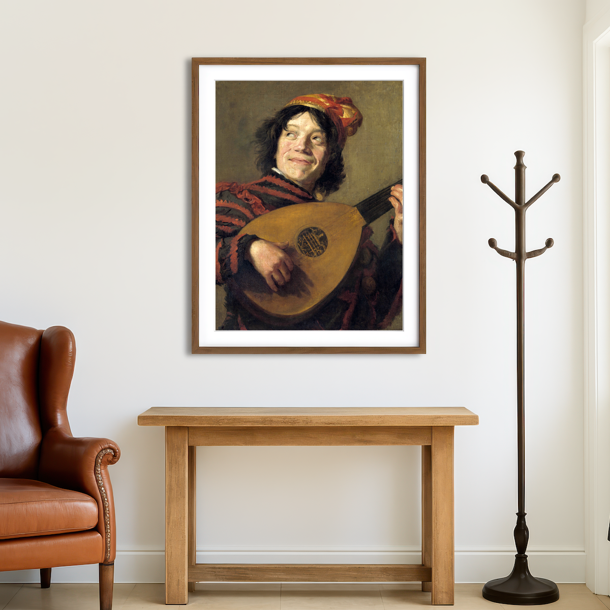 AUTO-MOCKUP ROOM | Lute Player Wall Art