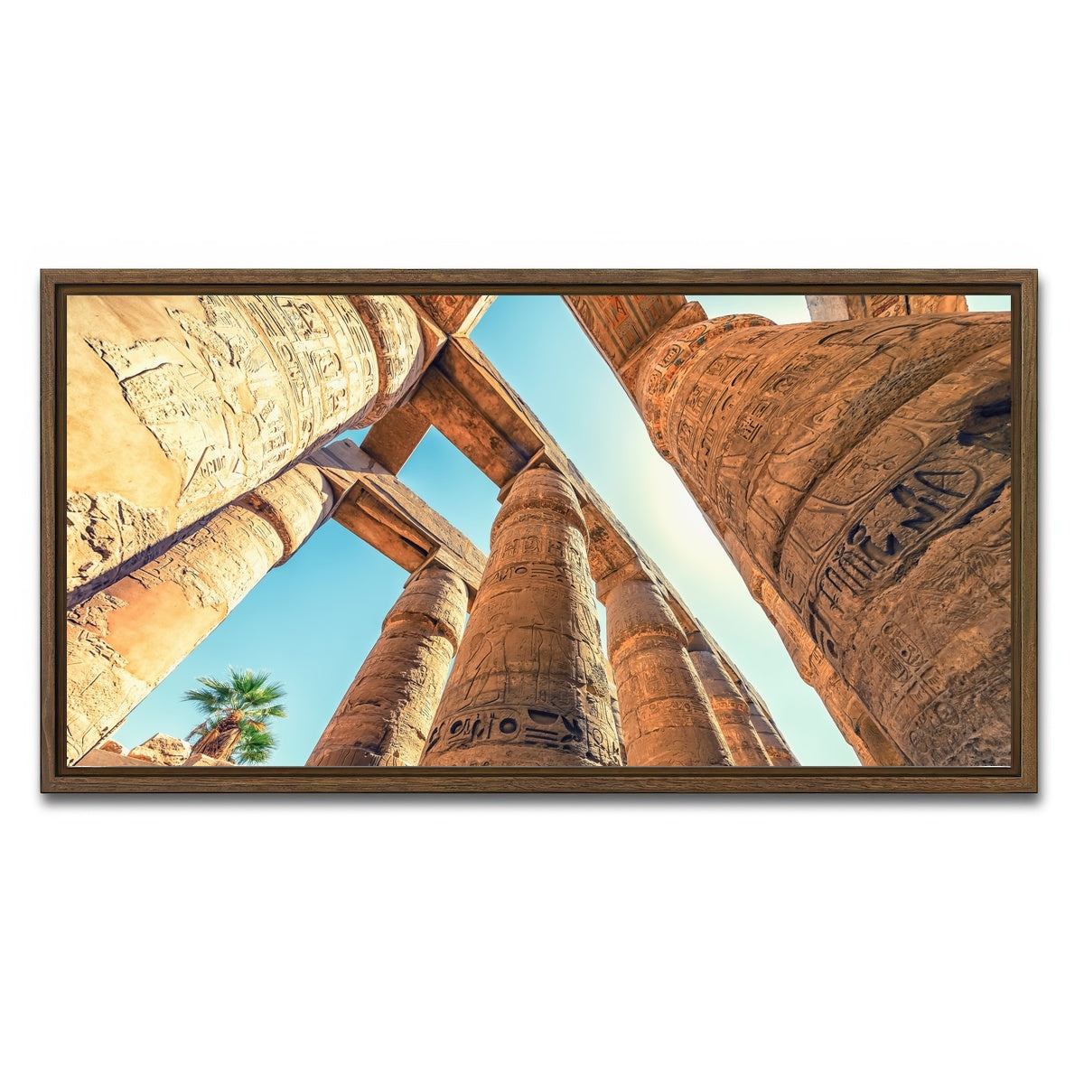 AUTO-MOCKUP WHITE | Luxor | 1 Piece | Walnut Framed Canvas | group=2x1