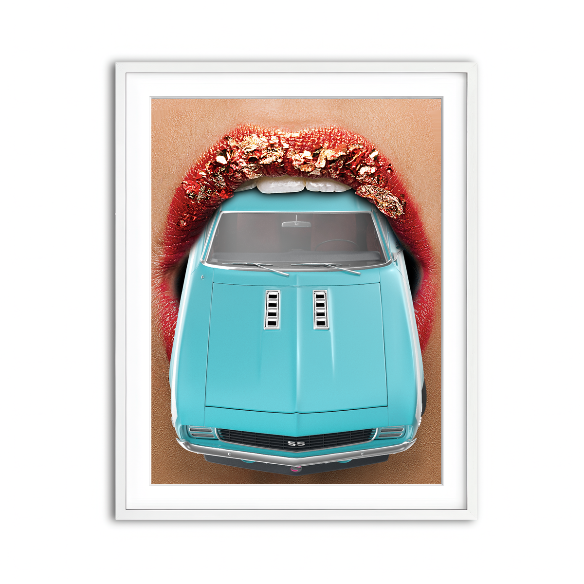 Framed Print 3x4 White