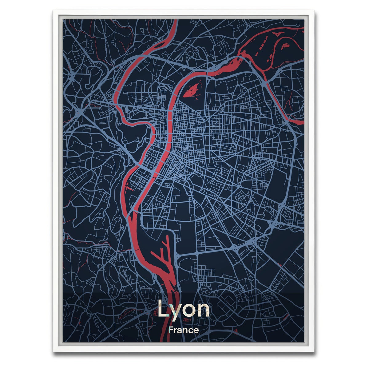 AUTO-MOCKUP WHITE | Lyon | 1 Piece | White Framed Canvas | group=3x4