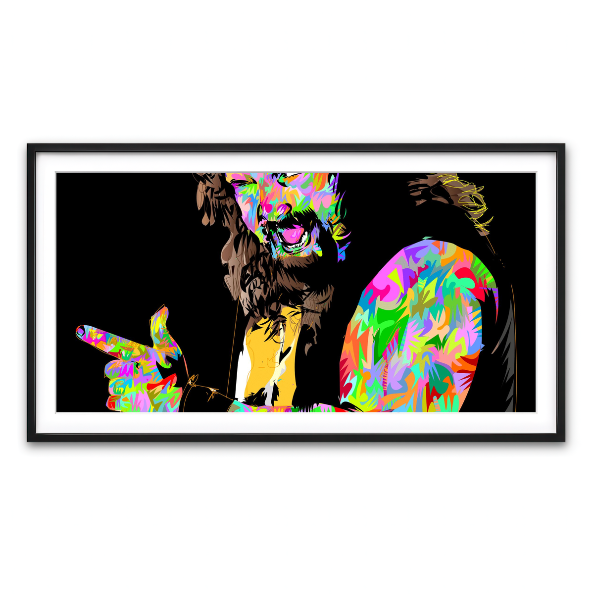 Framed Print 2x1 Black