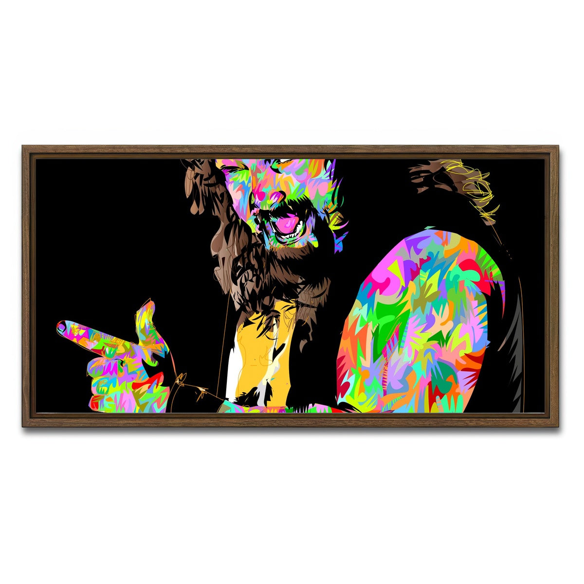 AUTO-MOCKUP WHITE | MAN KIND | 1 Piece | Walnut Framed Canvas | group=2x1